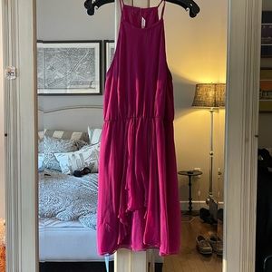 Rebecca Taylor flowy silk mini. Pink/magenta. Size 8.